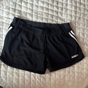 Adidas Women's Black and White Athletic Shorts
